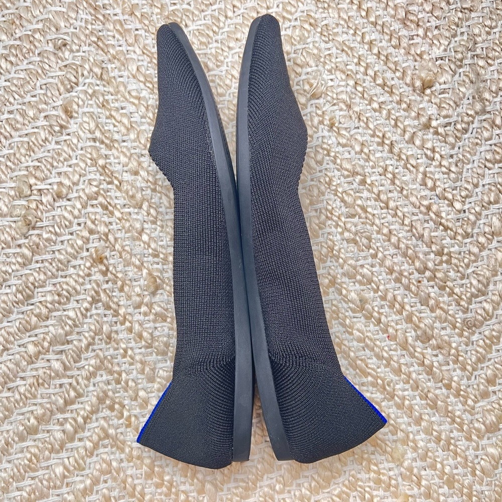 Rothy's | The Point "Black Solid" Flat | Size 9.5 - image 3